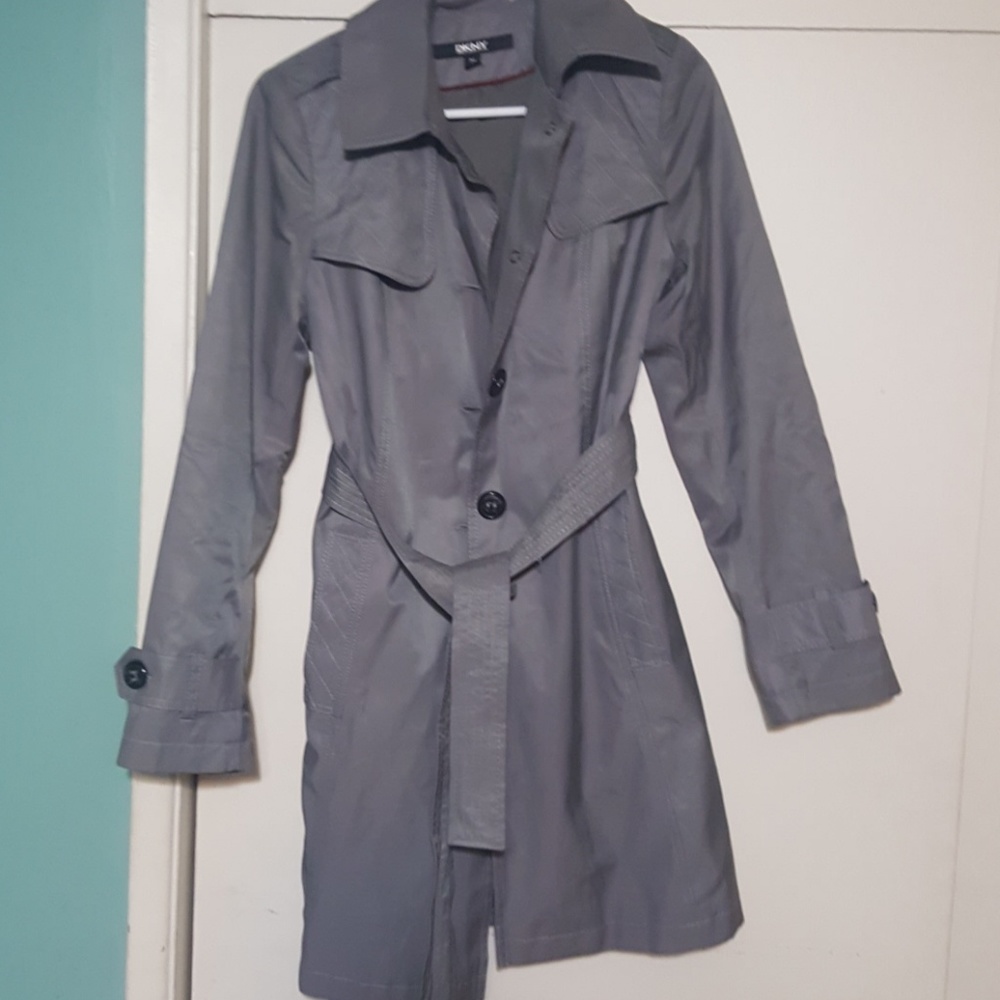 DKNY Grey Trench coat.